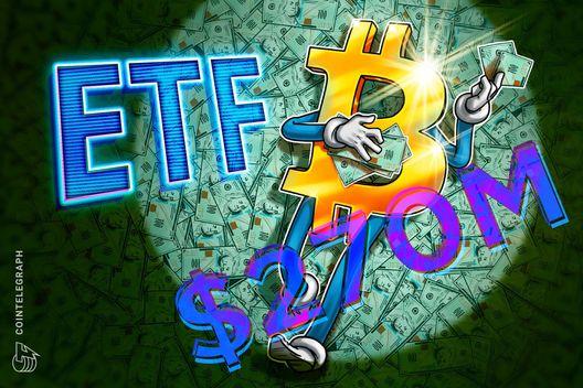 Dòng vốn ETF Bitcoin: BlackRock hút 269 triệu USD, cá mập trở lại