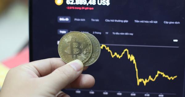 Bitcoin trượt về mốc 62.000 USD trước áp lực bán tháo diện rộng